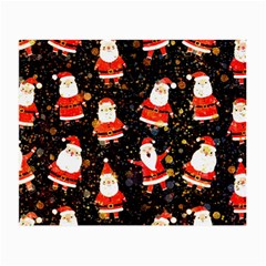 Santa Claus & Glitter, Adoxali, Christmas, Claus, December Small Glasses Cloth (2 Sides) by kyorashop23