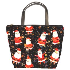 Santa Claus & Glitter, Adoxali, Christmas, Claus, December Bucket Bag by kyorashop23