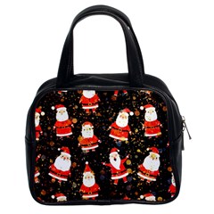 Santa Claus & Glitter, Adoxali, Christmas, Claus, December Classic Handbag (two Sides) by kyorashop23