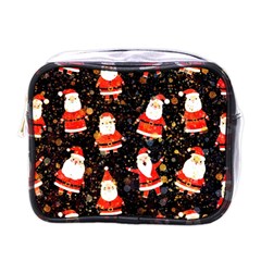 Santa Claus & Glitter, Adoxali, Christmas, Claus, December Mini Toiletries Bag (one Side) by kyorashop23