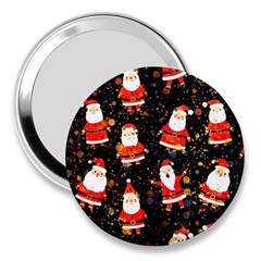 Santa Claus & Glitter, Adoxali, Christmas, Claus, December 3  Handbag Mirrors by kyorashop23