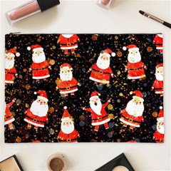 Santa Claus & Glitter, Adoxali, Christmas, Claus, December Cosmetic Bag (xxl) by kyorashop23