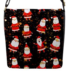 Santa Claus & Glitter, Adoxali, Christmas, Claus, December Flap Closure Messenger Bag (s) by kyorashop23