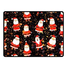 Santa Claus & Glitter, Adoxali, Christmas, Claus, December Two Sides Fleece Blanket (small) by kyorashop23