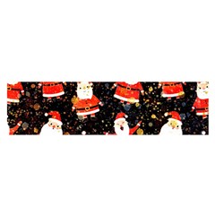 Santa Claus & Glitter, Adoxali, Christmas, Claus, December Oblong Satin Scarf (16  X 60 ) by kyorashop23