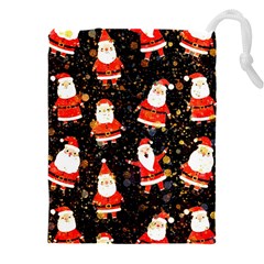 Santa Claus & Glitter, Adoxali, Christmas, Claus, December Drawstring Pouch (4xl) by kyorashop23