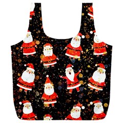 Santa Claus & Glitter, Adoxali, Christmas, Claus, December Full Print Recycle Bag (xxl) by kyorashop23