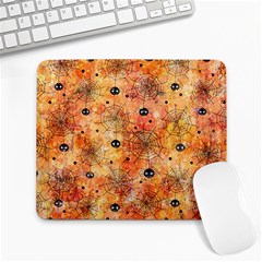 Spooky Spider Pattern, Adoxali, Halloween Large Mousepad by kyorashop23