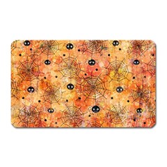 Spooky Spider Pattern, Adoxali, Halloween Magnet (rectangular) by kyorashop23