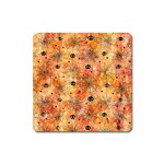 Spooky Spider Pattern, Adoxali, Halloween Square Magnet Front