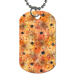 Spooky Spider Pattern, Adoxali, Halloween Dog Tag (one Side)