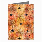 Spooky Spider Pattern, Adoxali, Halloween Greeting Cards (Pkg of 8) Left