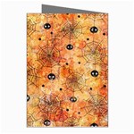 Spooky Spider Pattern, Adoxali, Halloween Greeting Cards (Pkg of 8) Right