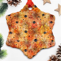 Spooky Spider Pattern, Adoxali, Halloween Snowflake Ornament (two Sides)