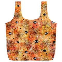 Spooky Spider Pattern, Adoxali, Halloween Full Print Recycle Bag (xl) by kyorashop23