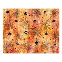 Spooky Spider Pattern, Adoxali, Halloween Premium Plush Fleece Blanket (large) by kyorashop23