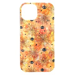 Spooky Spider Pattern, Adoxali, Halloween Iphone 15 Plus Black Uv Print Pc Hardshell Case by kyorashop23