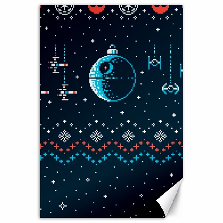 Star Wars Xmas, Star Wars, Christmas, Ugly Sweater Canvas 24  x 36 