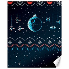 Star Wars Xmas, Star Wars, Christmas, Ugly Sweater Canvas 11  X 14  by kyorashop23