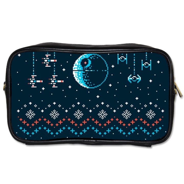 Star Wars Xmas, Star Wars, Christmas, Ugly Sweater Toiletries Bag (One Side)