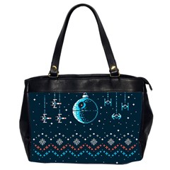 Star Wars Xmas, Star Wars, Christmas, Ugly Sweater Oversize Office Handbag (2 Sides) by kyorashop23