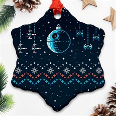 Star Wars Xmas, Star Wars, Christmas, Ugly Sweater Ornament (snowflake)