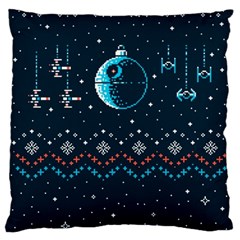 Star Wars Xmas, Star Wars, Christmas, Ugly Sweater Large Cushion Case (one Side) by kyorashop23