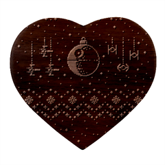 Star Wars Xmas, Star Wars, Christmas, Ugly Sweater Heart Wood Jewelry Box by kyorashop23