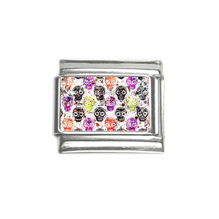 Sugar Skulls - Floral Italian Charm (9mm)