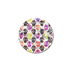 Sugar Skulls - Floral Golf Ball Marker (4 Pack) by kyorashop23