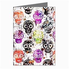 Sugar Skulls - Floral Greeting Card