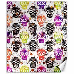 Sugar Skulls - Floral Canvas 20  X 24  by kyorashop23