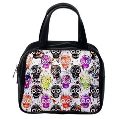 Sugar Skulls - Floral Classic Handbag (one Side) by kyorashop23