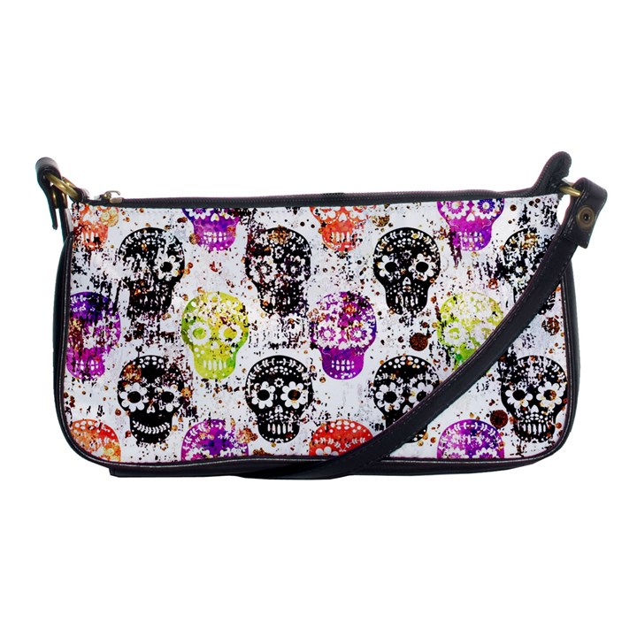 Sugar Skulls - Floral Shoulder Clutch Bag