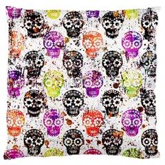 Sugar Skulls - Floral Large Cushion Case (one Side) by kyorashop23