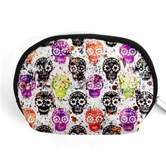 Sugar Skulls - Floral Accessory Pouch (medium) by kyorashop23