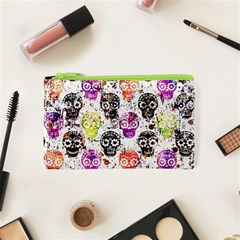 Sugar Skulls - Floral Cosmetic Bag (xs) by kyorashop23