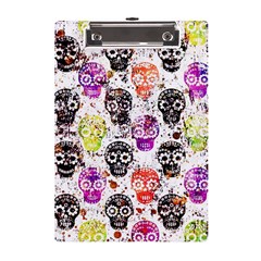 Sugar Skulls - Floral A5 Acrylic Clipboard by kyorashop23