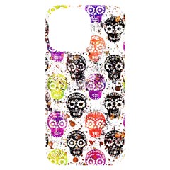 Sugar Skulls - Floral Iphone 14 Pro Max Black Uv Print Case by kyorashop23