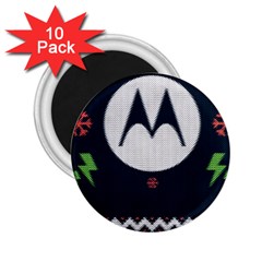 Ugly Sweater Moto, Motorola, 2 25  Magnets (10 Pack)  by kyorashop23