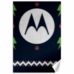 Ugly Sweater Moto, Motorola, Canvas 24  X 36  by kyorashop23