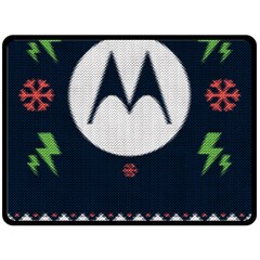 Ugly Sweater Moto, Motorola, Fleece Blanket (large) by kyorashop23