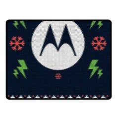 Ugly Sweater Moto, Motorola, Two Sides Fleece Blanket (small) by kyorashop23