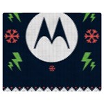 Ugly Sweater Moto, Motorola, Two Sides Premium Plush Fleece Blanket (Teen Size) 60 x50  Blanket Back