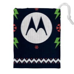 Ugly Sweater Moto, Motorola, Drawstring Pouch (4xl) by kyorashop23