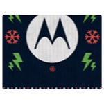 Ugly Sweater Moto, Motorola, Premium Plush Fleece Blanket (Extra Small) 40 x30  Blanket Front