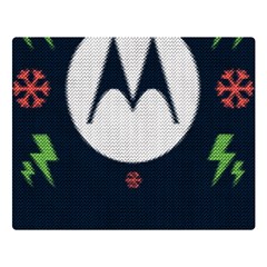 Ugly Sweater Moto, Motorola, Premium Plush Fleece Blanket (large) by kyorashop23