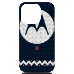 Ugly Sweater Moto, Motorola, Iphone 14 Pro Black Uv Print Case by kyorashop23