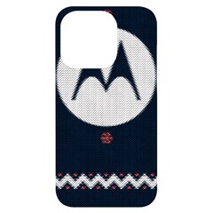 Ugly Sweater Moto, Motorola, Iphone 14 Pro Black Uv Print Case by kyorashop23