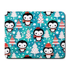 Blue Penguin Pattern, Adoxali, Christmas, Cute Small Mousepad